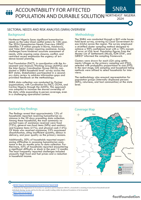 First-page preview of the AAP and Durable Solutions factsheet