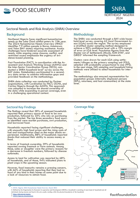 First-page preview of the Food Security factsheet