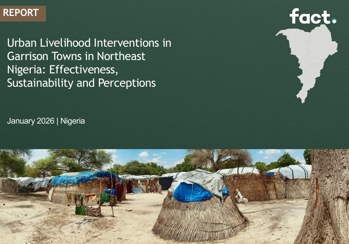 Cover of the Urban Livelihood Interventions in Garrison Towns report